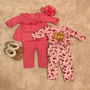 Baby girl Garanimals outfits (2) 0-3 mos
